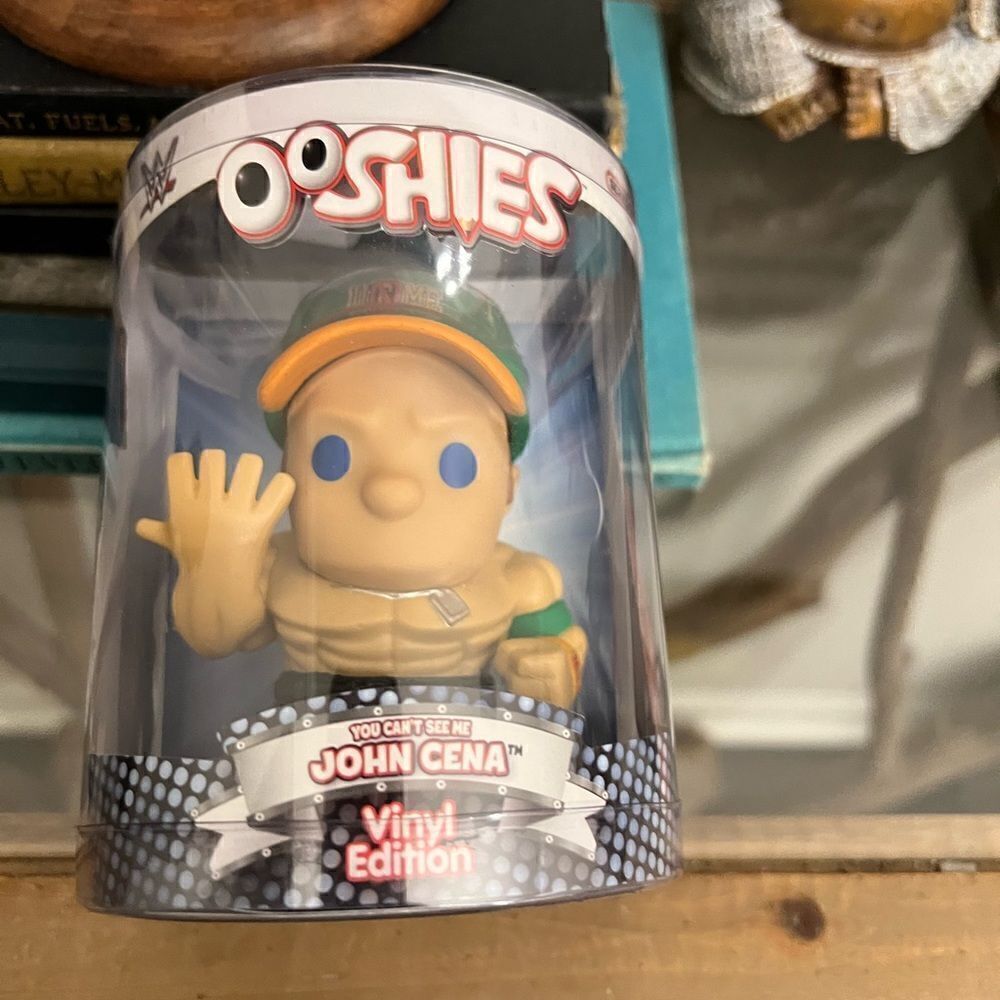 NIB WWE John Cena Vinyl Edition Ooshies Figurine.